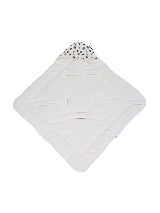 Childhome Babydecke Wickeltücher für Kinderzimmer Leopard 75x75cm