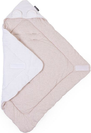 Childhome Pătură Pepinieră Swaddling pături 100% bumbac Albă Teddy 75x75cm