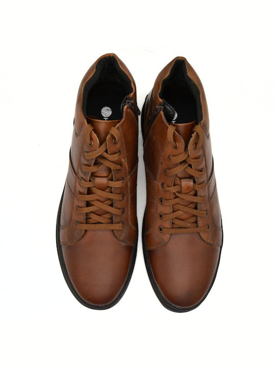 Hawkins Premium Men's Leather Boots Tabac Brown