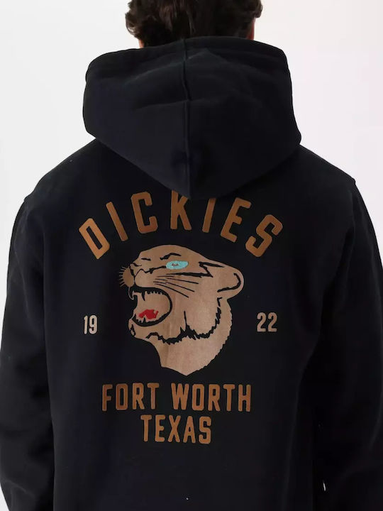 Panther Sweatshirt mit Kapuze Black