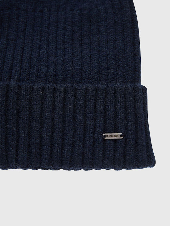 Beanie Ανδρικός Σκούφος Πλεκτός σε Navy Μπλε χρώμα