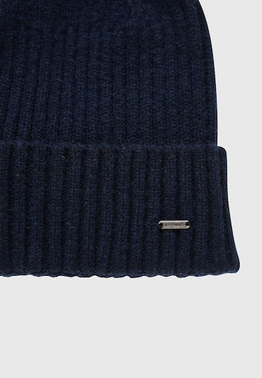 Beanie Ανδρικός Σκούφος Πλεκτός σε Navy Μπλε χρώμα