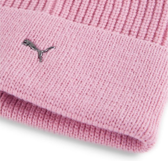 Beanie Γυναικείος Σκούφος Πλεκτός σε Ροζ χρώμα