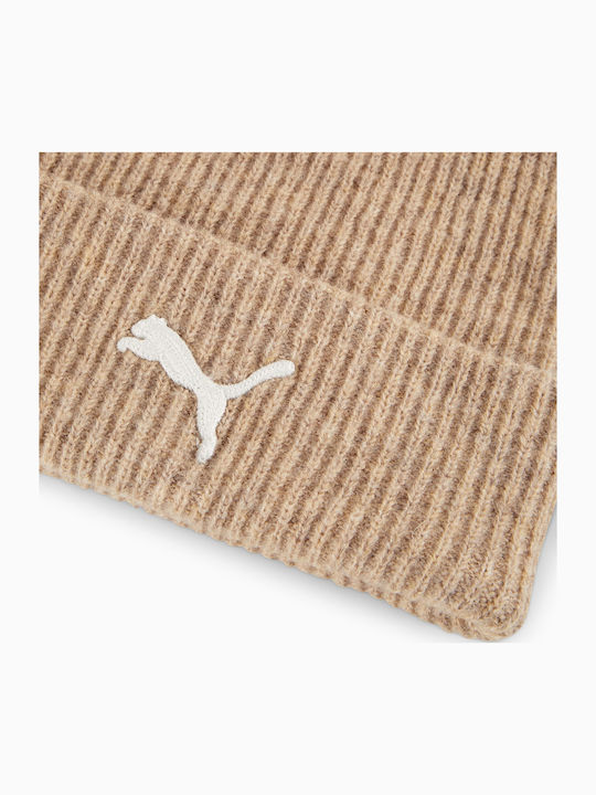 Classics Beanie Unisex Σκούφος Πλεκτός σε Μπεζ χρώμα