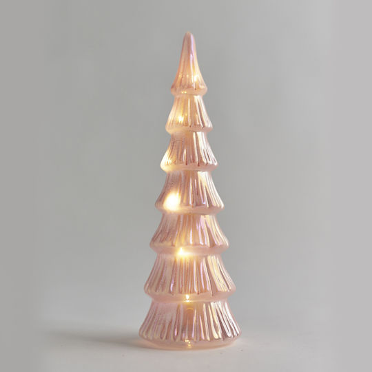 Beleuchtet Weihnachtsdekoration Baum 32cm Batterie Rosa