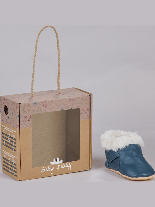 Easy Peasy Baby Hausschuhe Blau My Foublu