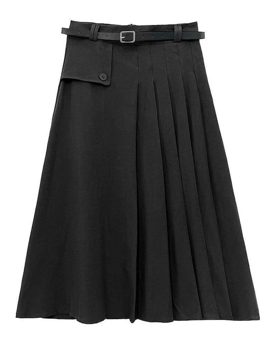 Ustyle Maxi Skirt in Gray color