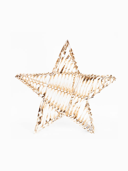 Eurolamp Plastic Illuminated Christmas Decorative Star Gold