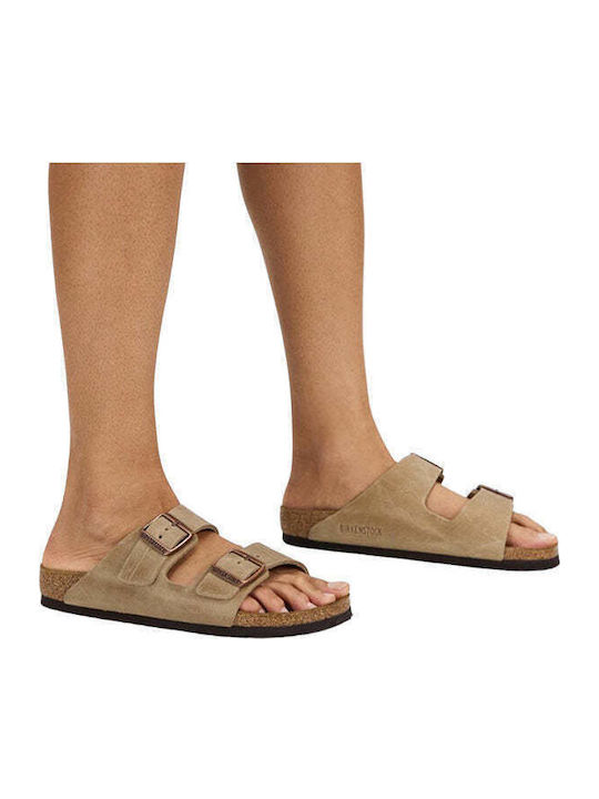 Arizona Oiled Leather Δερμάτινα Ανδρικά Σανδάλια Tabacco Brown Narrow Fit