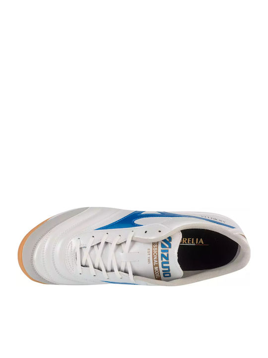 Mizuno Morelia Ποδοσφαιρικά Παπούτσια Σάλας IN Λευκά