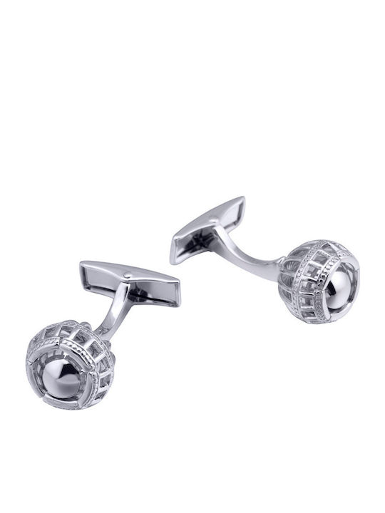 Martin & Co Manschettenknöpfe in Silber Farbe