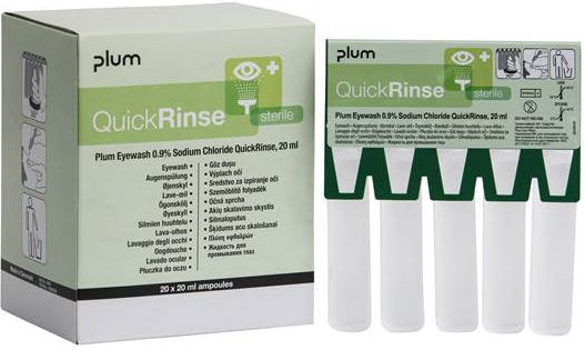 Augenspülampullen 20ml 0,9% 5 Stück Plum 5160