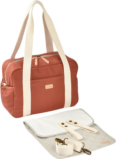 Beaba Wickeltasche-Wickeltasche Schulter/Hand Rot 36x16x26cm.