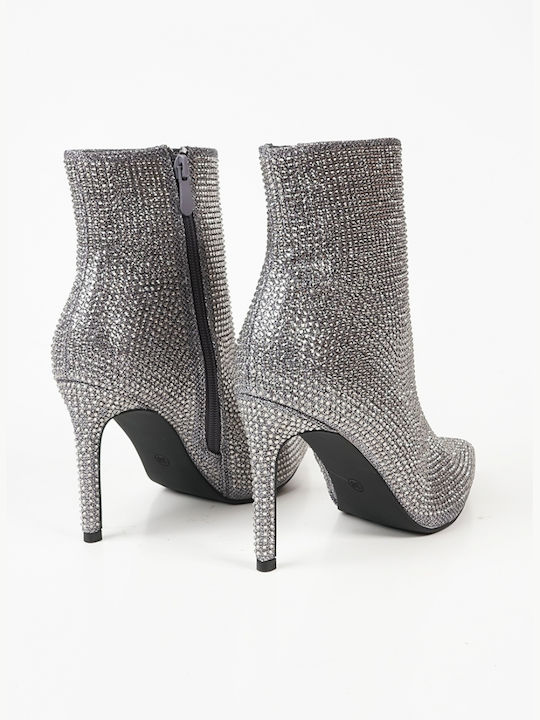 Piazza Shoes Women's Ankle Boots Silver