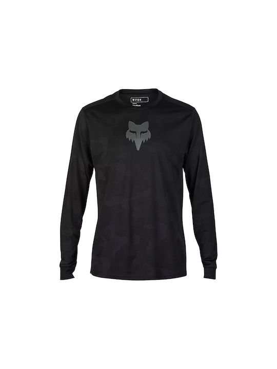 Fox Ranger Lange Ärmel Radtrikot Schwarz