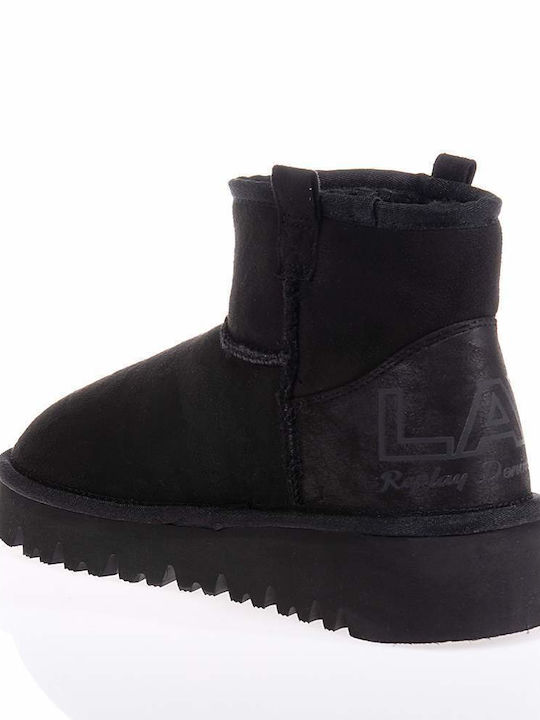 Replay Melrose Women's Ankle Boots with Fur Black