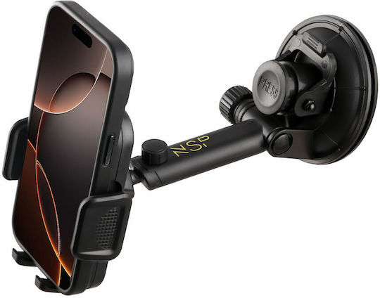 NSP Car Mobile Mount with Adjustable Hooks Black
