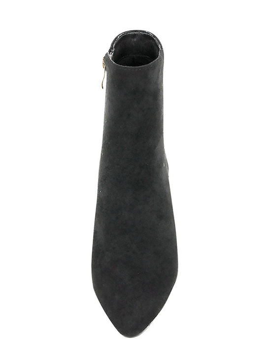 Teres Ghete dama cu Platforme pentru femei de catifea cu Toc Negru