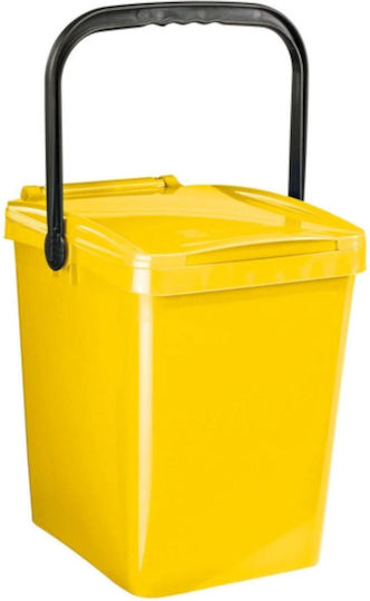 Coș de reciclare pentru sortarea deșeurilor Urba galben 21l