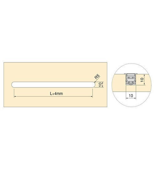 Emuca Walled Aluminum Profile for LED Strip