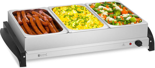 Electric Food Warmer 3 Containers 400w Royal Catering