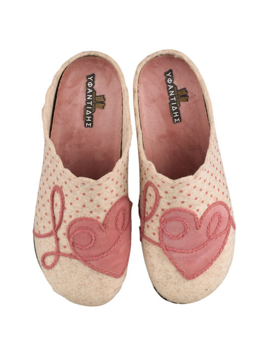 Yfantidis Anatomical Women's Slippers in Beige color