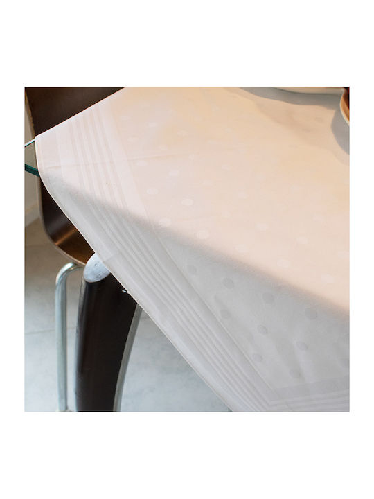 Dimcol Καρέ Τραπεζομάντηλο Βαμβακερό White 100 White 80x80εκ.