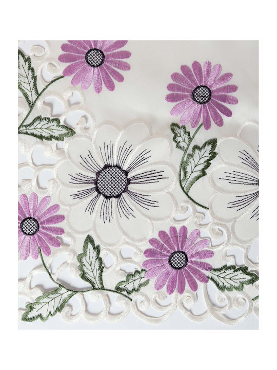 Silk Fashion Καρέ Τραπεζομάντηλο Κοφτό Μώβ (291) 60x60εκ.