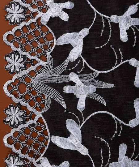 Silk Fashion Καρέ 8215 Μαύρο 85x85εκ.