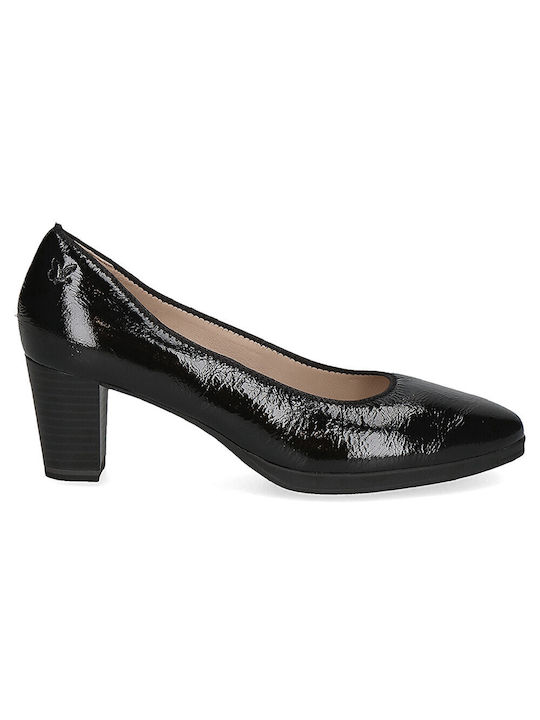 Caprice Leder Pumps Schwarz