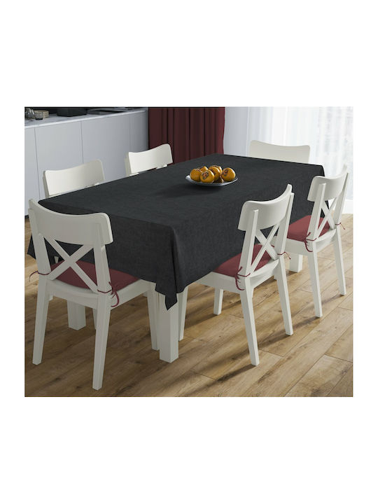Dimcol Tablecloth Stain Resistant Set 2pcs Panama Black 140x220cm
