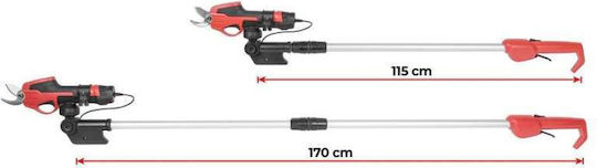 Strend Pro Ψαλίδι Κλαδέματος 7.2V με 1 Μπαταρία & Μέγιστη Διάμετρο Κοπής 25mm