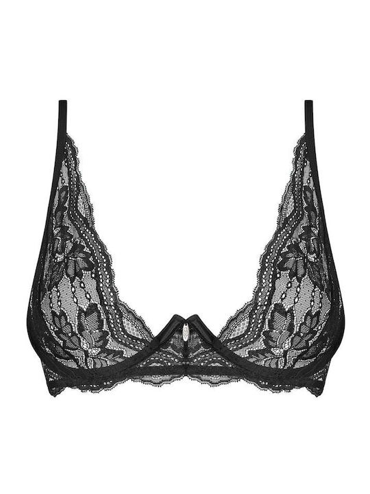 Nutris Bra without Padding Underwire Black