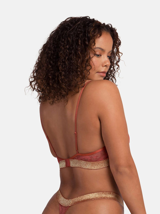 Dorina Vera Women's Bralette Bra Coral/Black