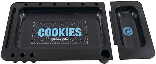 Cookies Rolltablett Kunststoff Schwarz 31x17cm
