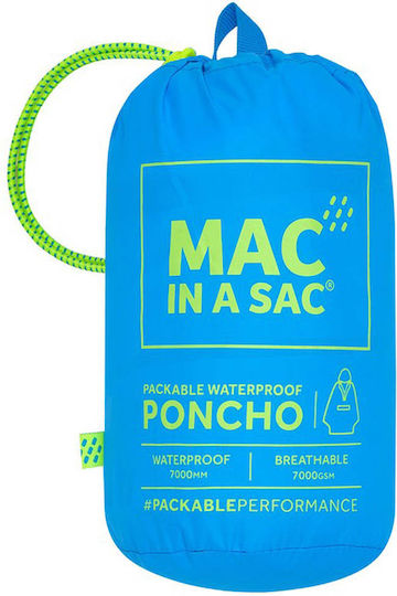 MAC In a Sac Poncho Neon Ловен Дъждобран Светлосин