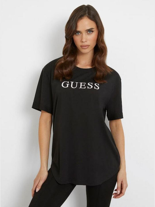 Guess Γυναικείο T-shirt Μαύρο