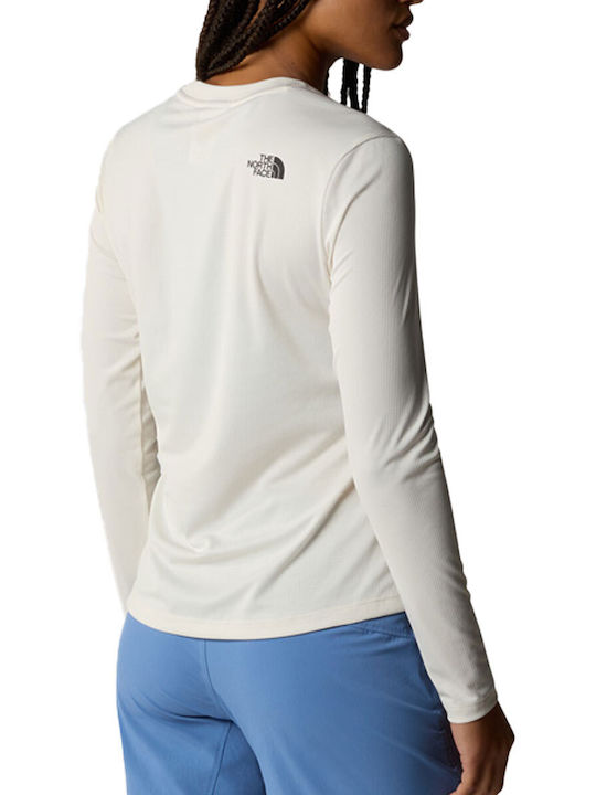 The North Face Women's Athletic Blouse Long Sleeve Ecru