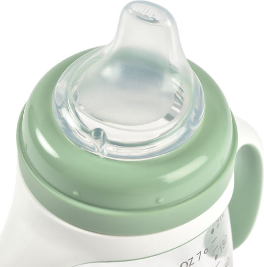 Beaba Cana de antrenament pentru bebeluși Silicon cu mânere Verde pentru 4m+m+ 210ml