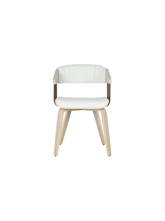 Dining Room Wooden Chair White 51x55x76.5cm