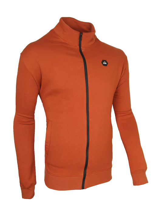 Double Men's Cardigan Orange