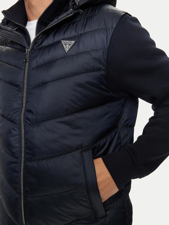 Guess Ärmellos Herren Jacke Lässig Navy