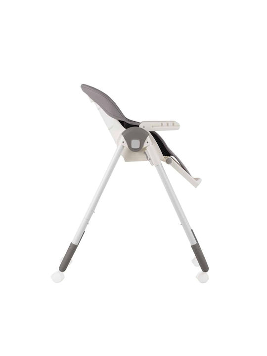 Kikka Boo Spicy Foldable Baby Highchair with Adjustable Height Grey