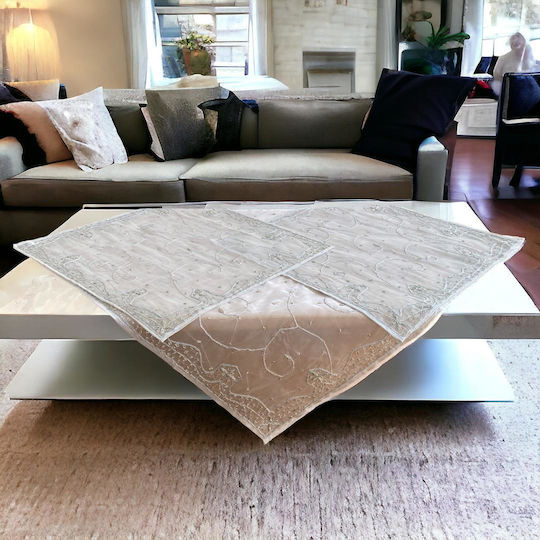 Linea Home Καρέ Τραπεζομάντηλο Σετ 3τμχ Καρέ