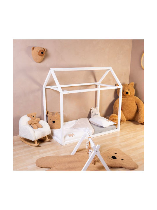 Childhome Сет Бебешка Долен Калъф с Калъфка за Възглавница Бял 100x140см.