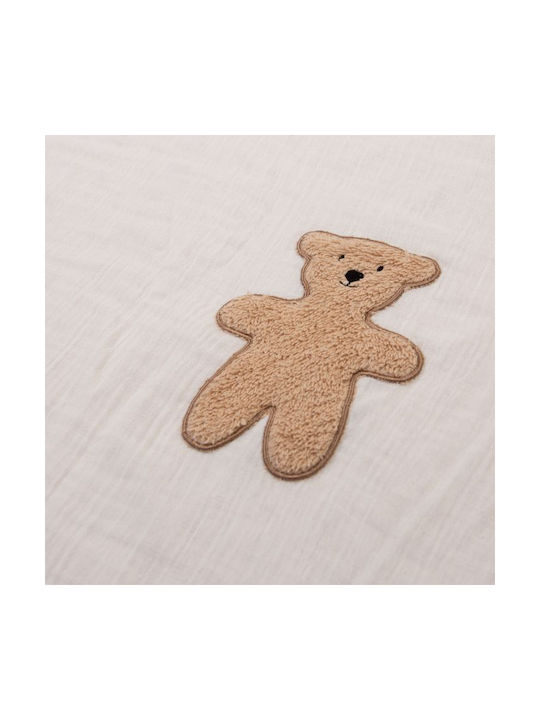 Childhome Сет Бебешка Долен Калъф с Калъфка за Възглавница Бял 100x140см.