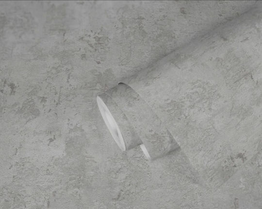 Tapet de Perete 1000x53cm Beton 2 Vinil Gri Lavabil