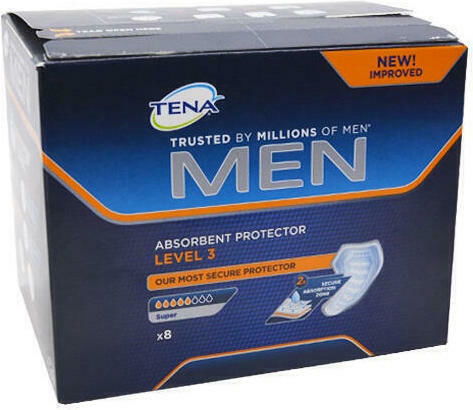 Tena Men Absorbent Protector Ανδρικές Σερβιέτες Ακράτειας 8τμχ