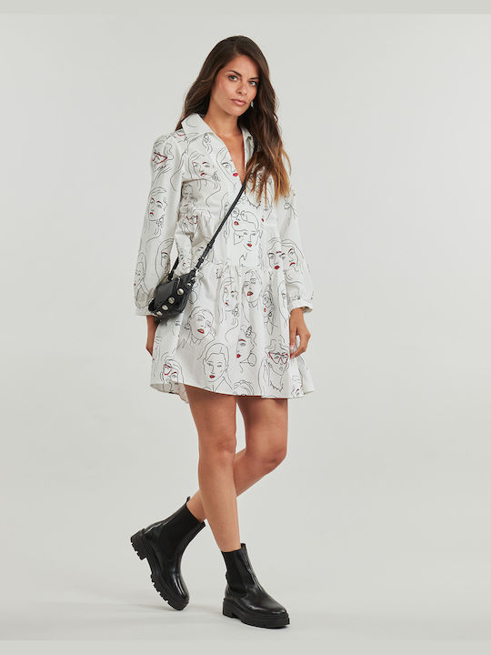 Desigual Vest Mini Dress White