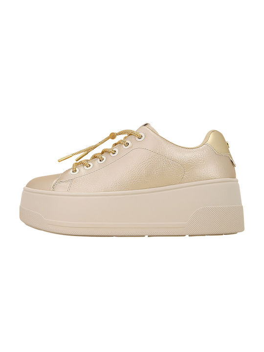 Maria Mare Damen Sneakers Σαμπανιζέ